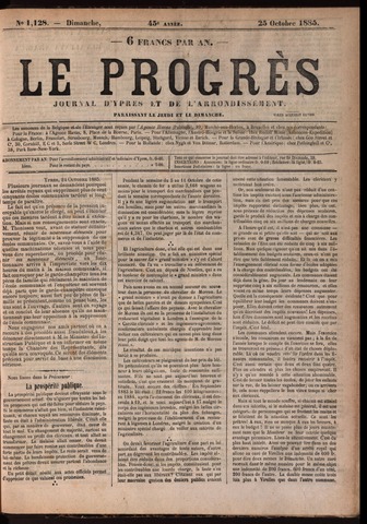 Le Progrès (1841-1914) 1885-10-25
