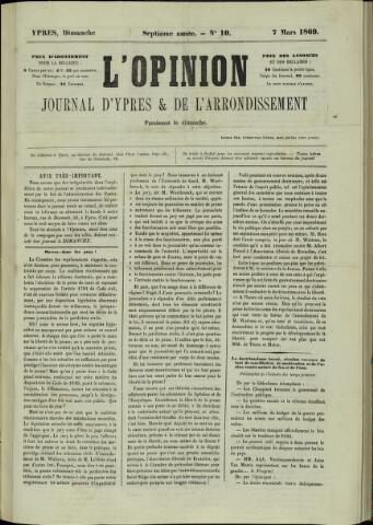 L’Opinion (1863-1873) 1869-03-07