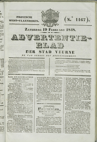 Het Advertentieblad (1825-1914) 1848-02-19