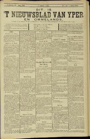 Nieuwsblad van Yperen en van het Arrondissement (1872 - 1912) 1900-08-18