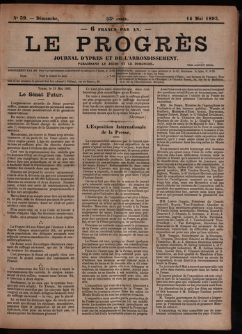 Le Progrès (1841-1914) 1893-05-14