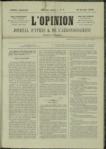 L’Opinion (1863-1873) 1873-02-16