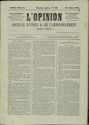 L’Opinion (1863 - 1873) 1870-07-24