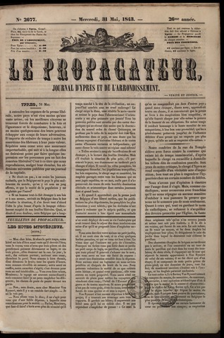 Le Propagateur (1818-1871) 1843-05-31