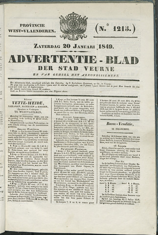 Het Advertentieblad (1825-1914) 1849-01-20