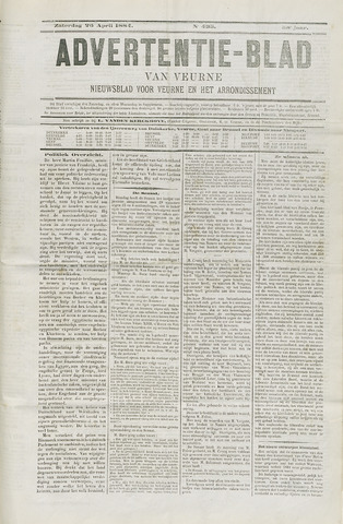 Het Advertentieblad (1825-1914) 1884-04-26