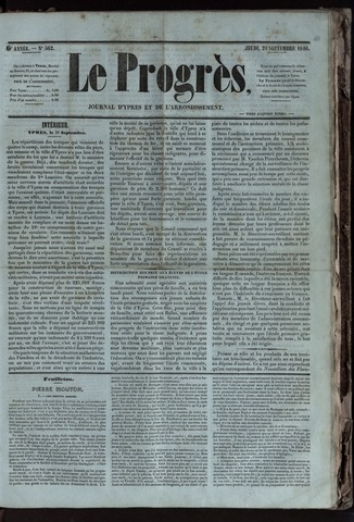 Le Progrès (1841-1914) 1846-09-24