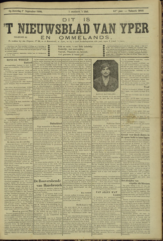 Nieuwsblad van Yperen en van het Arrondissement (1872-1912) 1906-09-01