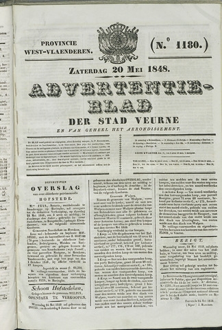 Het Advertentieblad (1825-1914) 1848-05-20