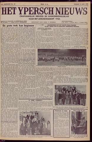Het Ypersch nieuws (1929-1971) 1970-06-12