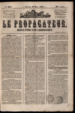 Le Propagateur (1818-1871) 1843-03-25