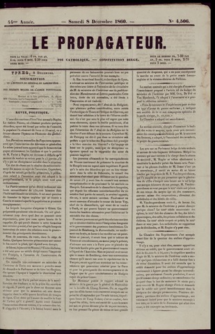 Le Propagateur (1818-1871) 1860-12-08