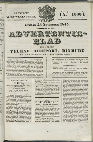 Het Advertentieblad (1825-1914) 1845-11-23