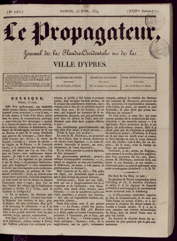 Le Propagateur (1818-1871) 1839-06-15