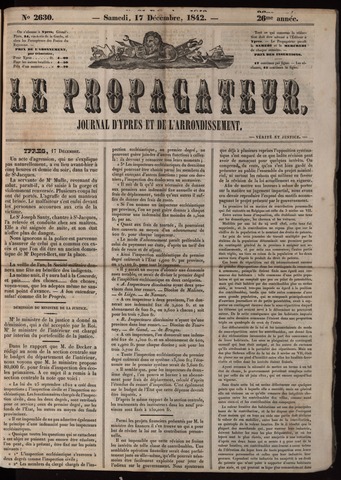 Le Propagateur (1818-1871) 1842-12-17