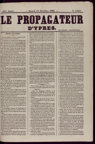 Le Propagateur (1818-1871) 1863-11-14