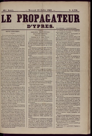 Le Propagateur (1818-1871) 1863-07-22