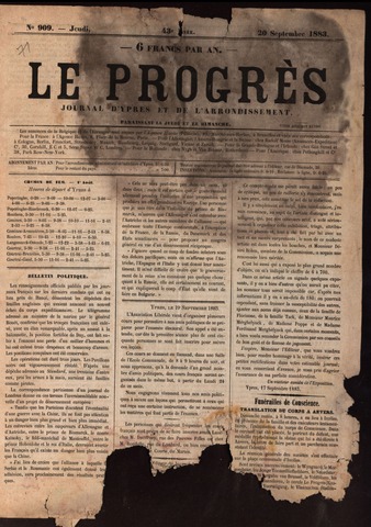 Le Progrès (1841-1914) 1883-09-20