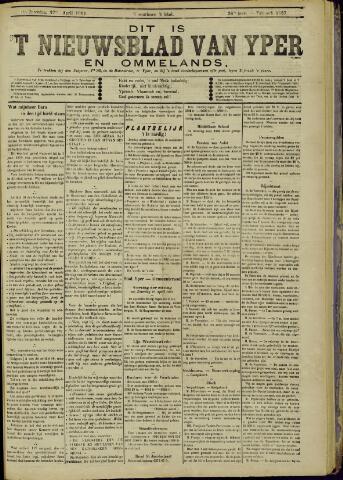 Nieuwsblad van Yperen en van het Arrondissement (1872 - 1912) 1901-04-27