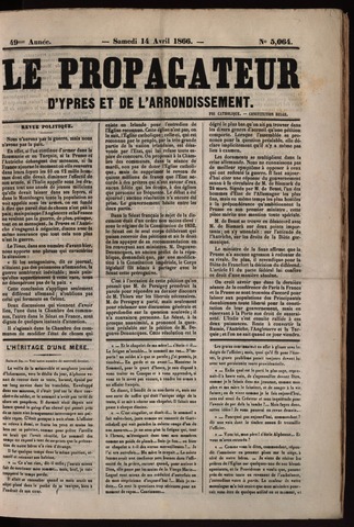 Le Propagateur (1818-1871) 1866-04-14