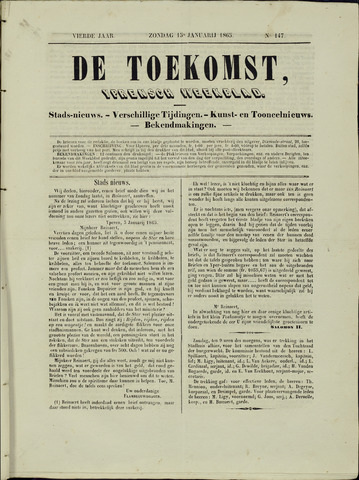 De Toekomst (1862-1894) 1865-01-15