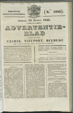 Het Advertentieblad (1825-1914) 1845-06-22