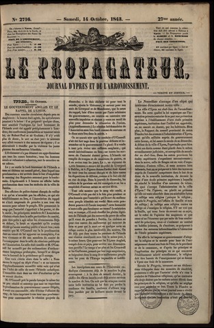 Le Propagateur (1818-1871) 1843-10-14
