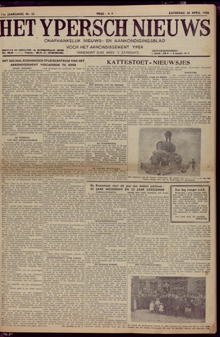 Het Ypersch nieuws (1929-1971) 1958-04-26