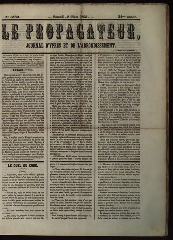 Le Propagateur (1818-1871) 1851-03-08