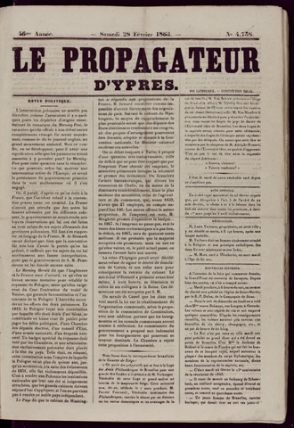 Le Propagateur (1818-1871) 1863-02-28