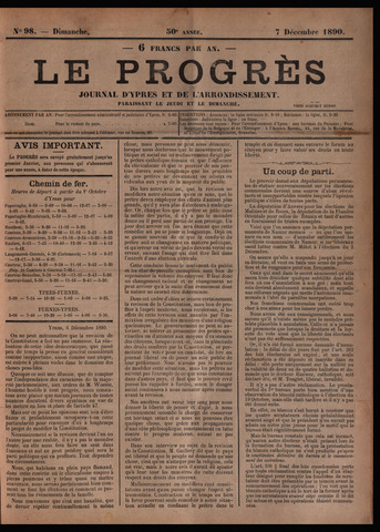 Le Progrès (1841-1914) 1890-12-07