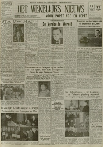 Het Wekelijks Nieuws (1946-1990) 1952-10-25