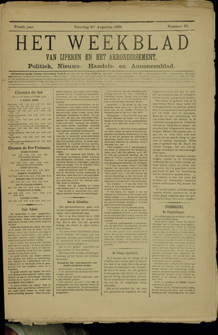 Het weekblad van Ijperen (1886-1906) 1898-08-27