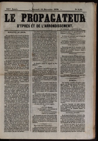 Le Propagateur (1818-1871) 1870-12-14