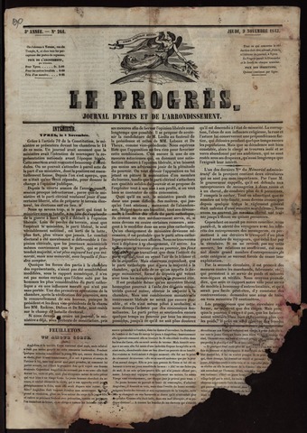 Le Progrès (1841-1914) 1843-11-09