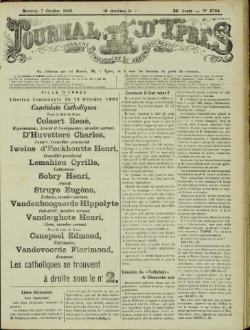 Journal d’Ypres (1874-1913) 1903-10-07