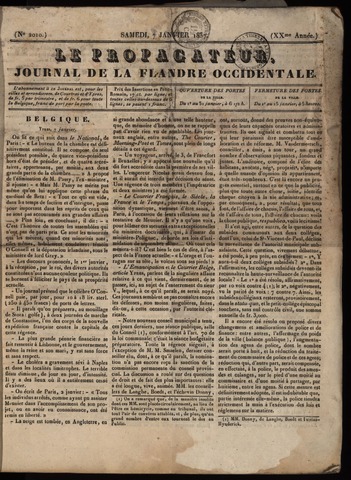 Le Propagateur (1818-1871) 1837-01-07