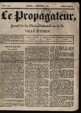 Le Propagateur (1818-1871) 1837-12-09