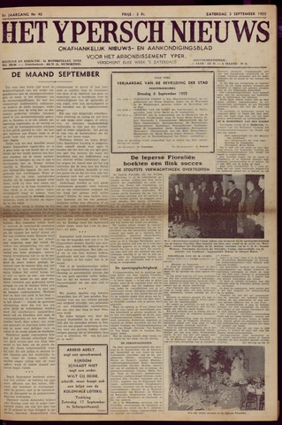 Het Ypersch nieuws (1929-1971) 1955-09-03