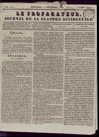 Le Propagateur (1818-1871) 1834-12-24