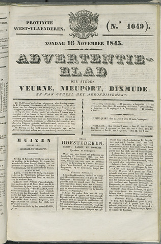 Het Advertentieblad (1825-1914) 1845-11-16
