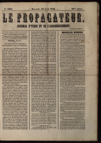 Le Propagateur (1818-1871) 1849-04-18