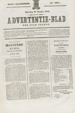 Het Advertentieblad (1825-1914) 1855-10-27