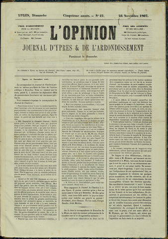 L’Opinion (1863-1873) 1867-11-24