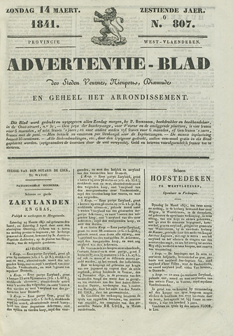 Het Advertentieblad (1825-1914) 1841-03-14