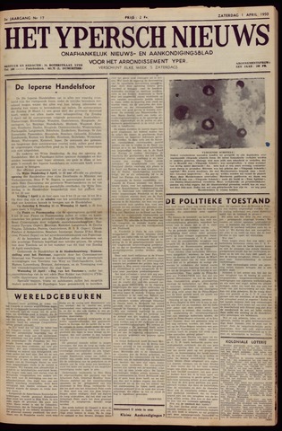 Het Ypersch nieuws (1929-1971) 1950-04-01