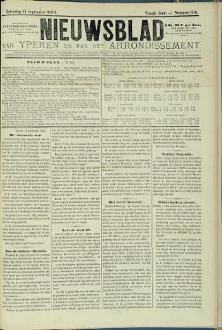 Nieuwsblad van Yperen en van het Arrondissement (1872 - 1912) 1875-09-11