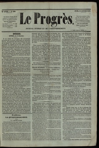 Le Progrès (1841-1914) 1848-01-13