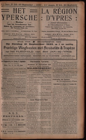 Het Ypersch nieuws (1929-1971) 1930-09-20
