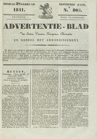 Het Advertentieblad (1825-1914) 1841-02-28